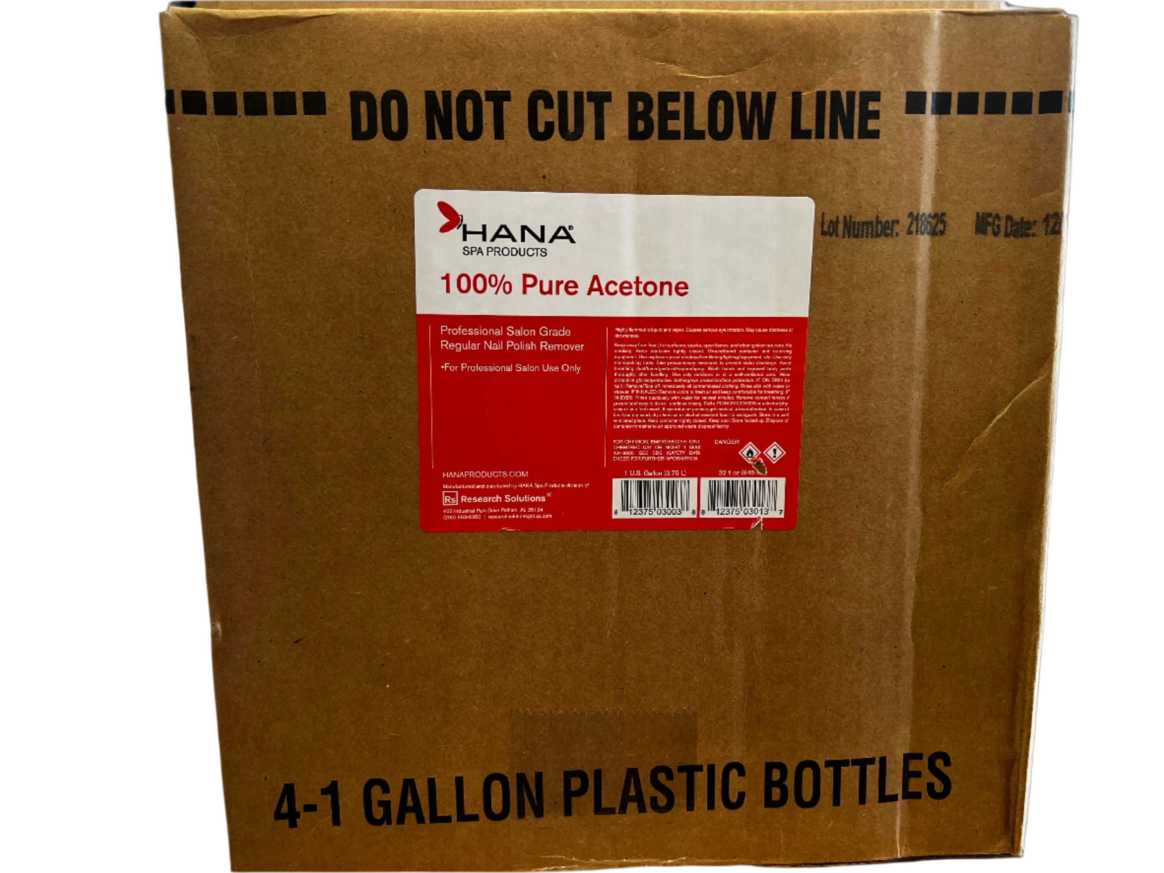 HANA Acetone 100% - Case of 4 (LMT 10 Case)