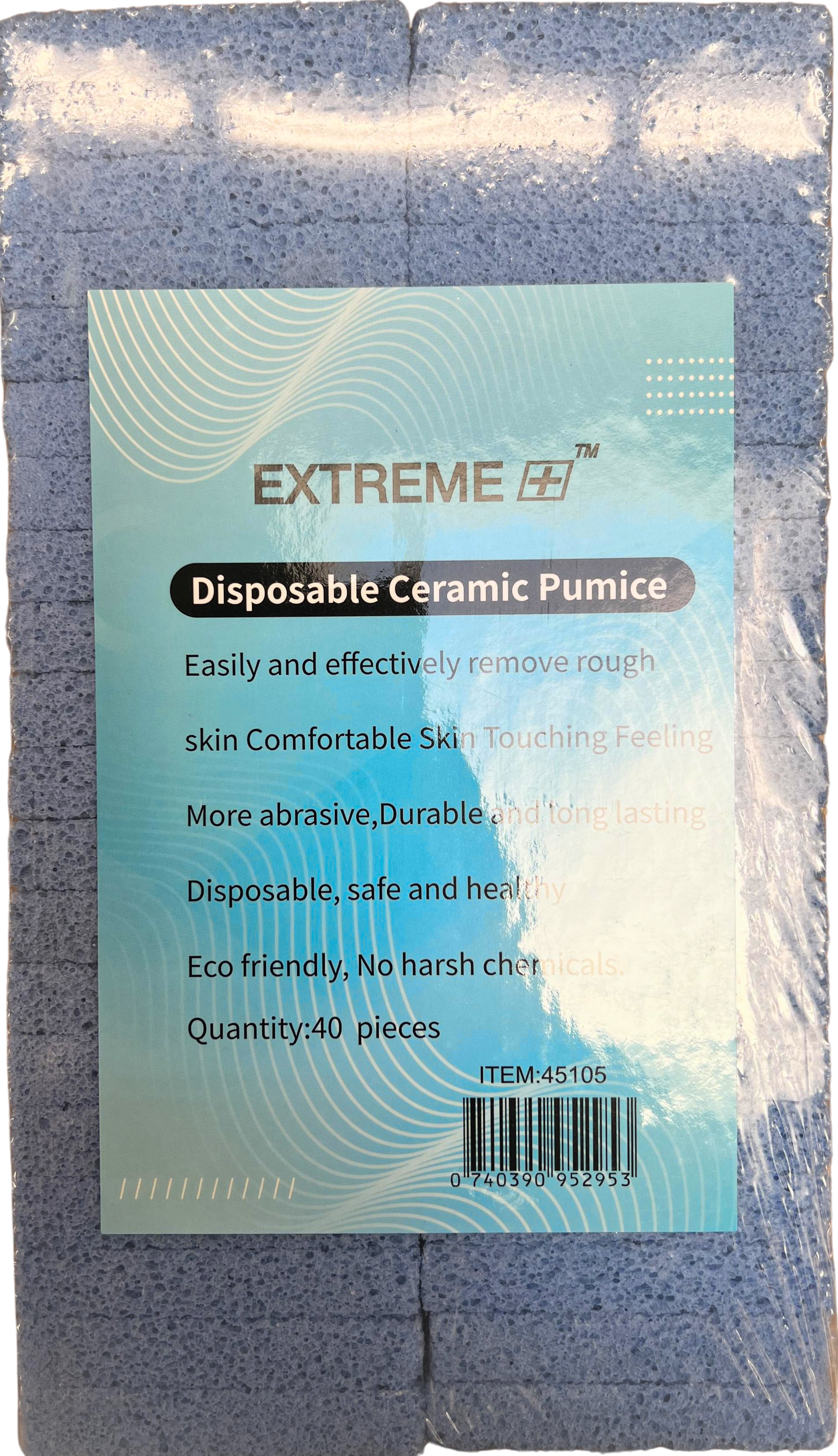 Extreme+ Disposable Pumice Stone - Blue - Case of 10