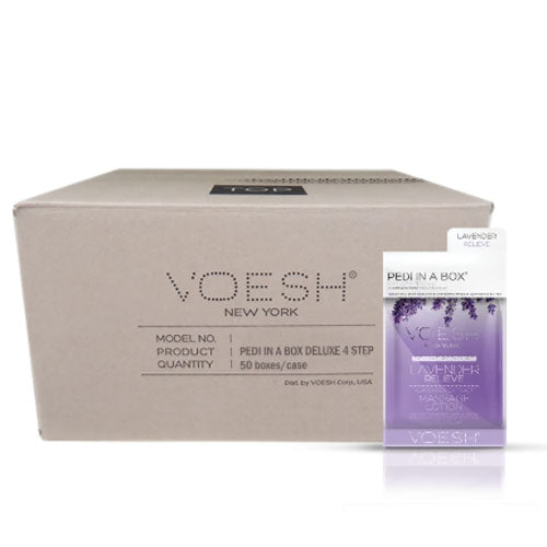 VOESH Deluxe Pedicure 4 Step - Lavender - Case of 50